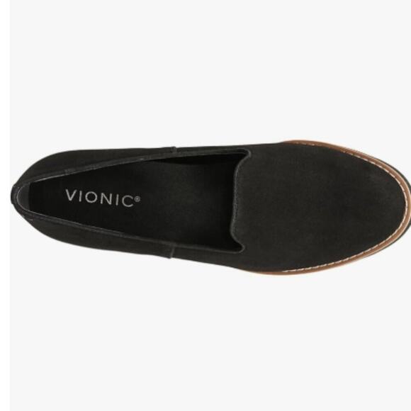 Vionic Womens Willa Slip On Loafers  9 Medium (B,M) | Black Suede - Picture 5 of 5